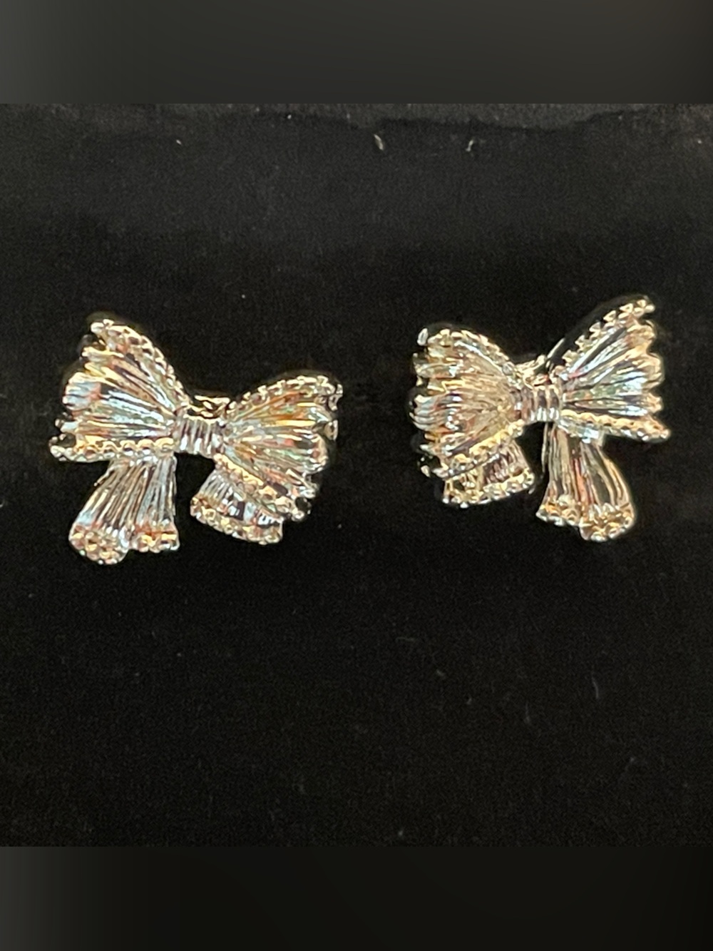 Delicate Gold Bow Stud Earrings